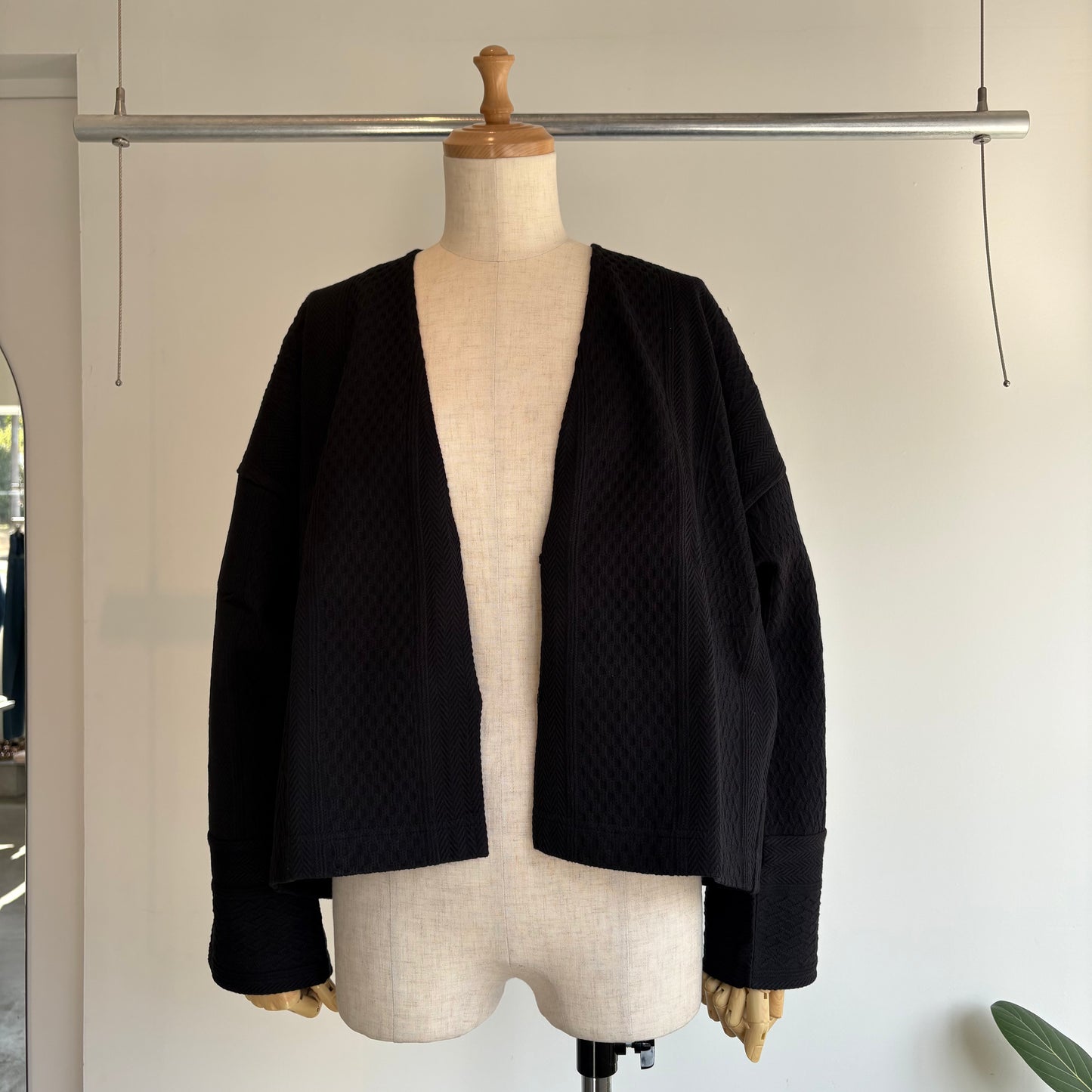 porter des boutons//マルチジャガードカーディガン　P-25068