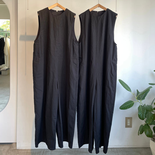 yuni//高密度Cotton/Linen オールインワン　1701PT008261