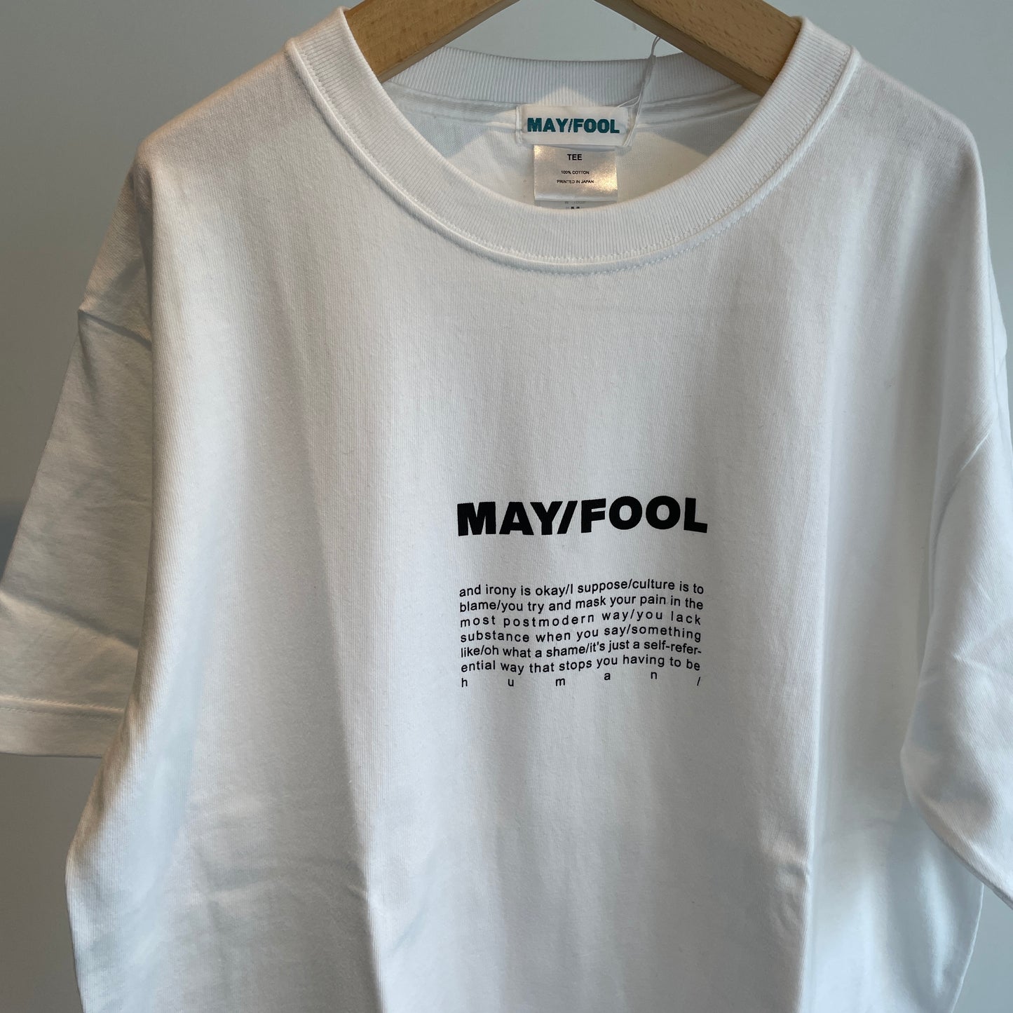MAY //半袖Tシャツ LOGO PRINT 5-6-008