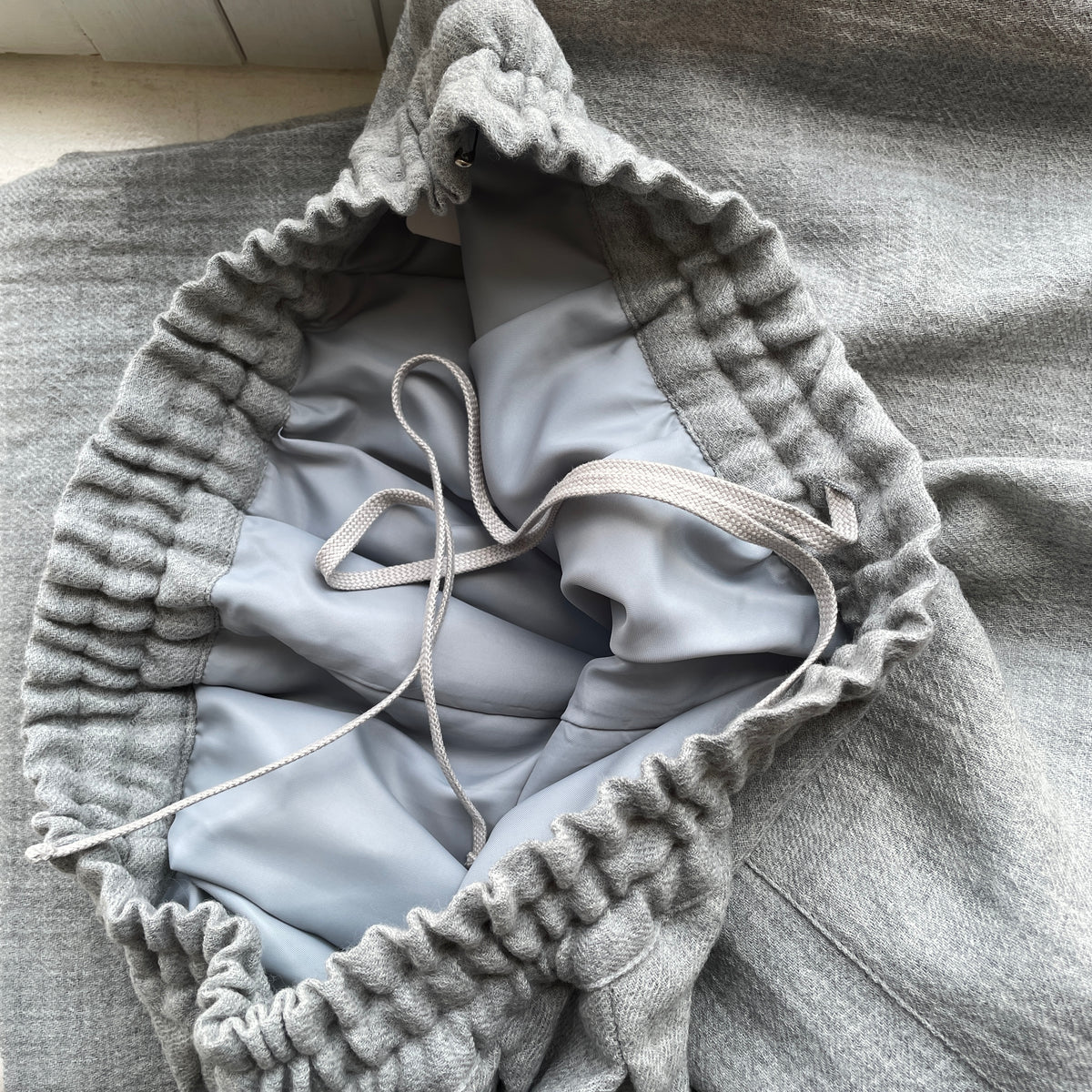 handsofcreation//wool soft gauzeオーバーイージーキュロットパンツ　01650342