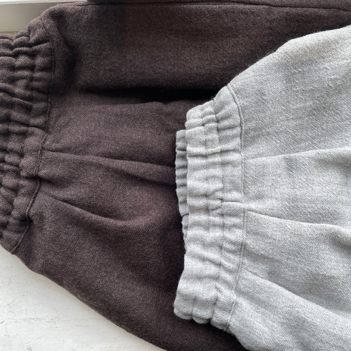 handsofcreation//wool soft gauzeオーバーイージーキュロットパンツ　01650342