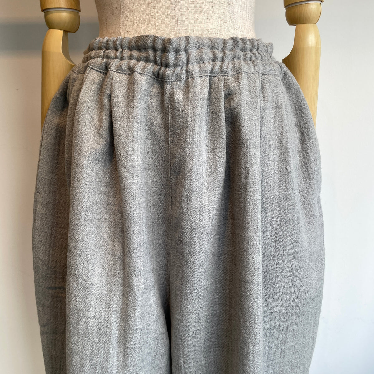 handsofcreation//wool soft gauzeオーバーイージーキュロットパンツ　01650342
