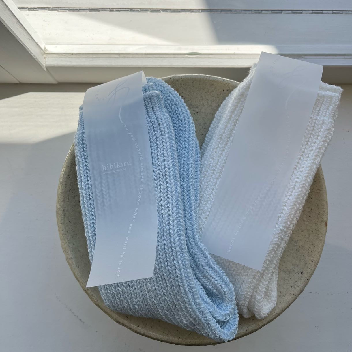 hibikiru //cotton knit for foot靴下